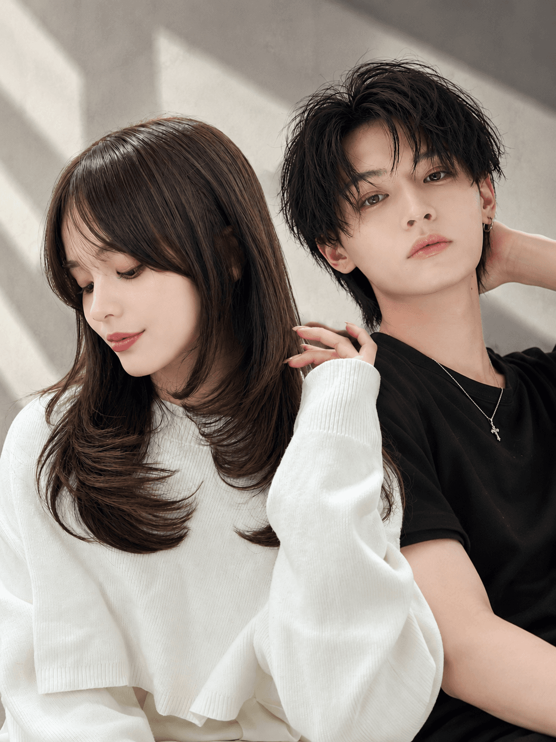 PEEPSのヘアスタイル(男女のモデル)
